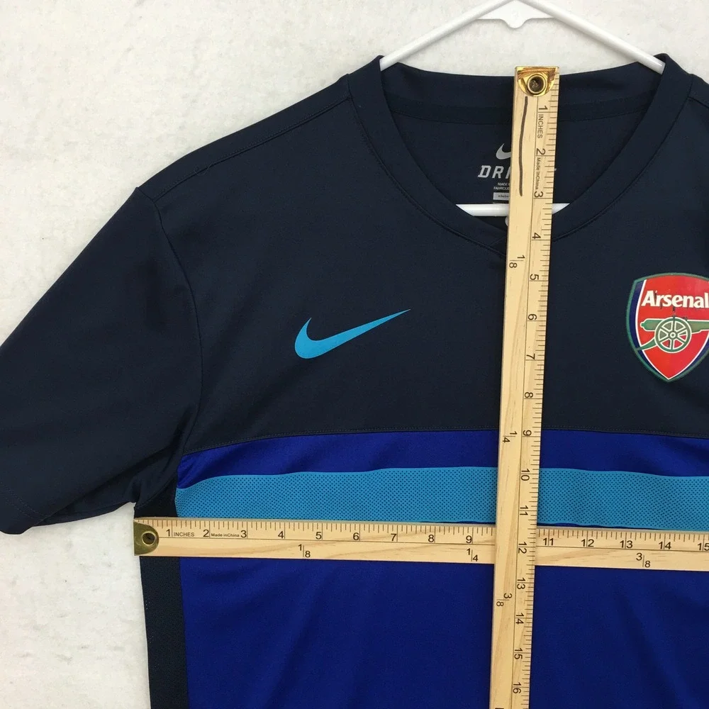 Nike Arsenal FC 2011 Mens Colorblock Dri-FIT Training Soccer Jersey 436672-454 M